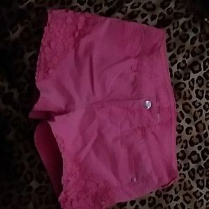 Justice pink shorta